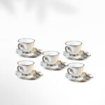 طقم قهوة6فنجان بالطبق Silver 16-28