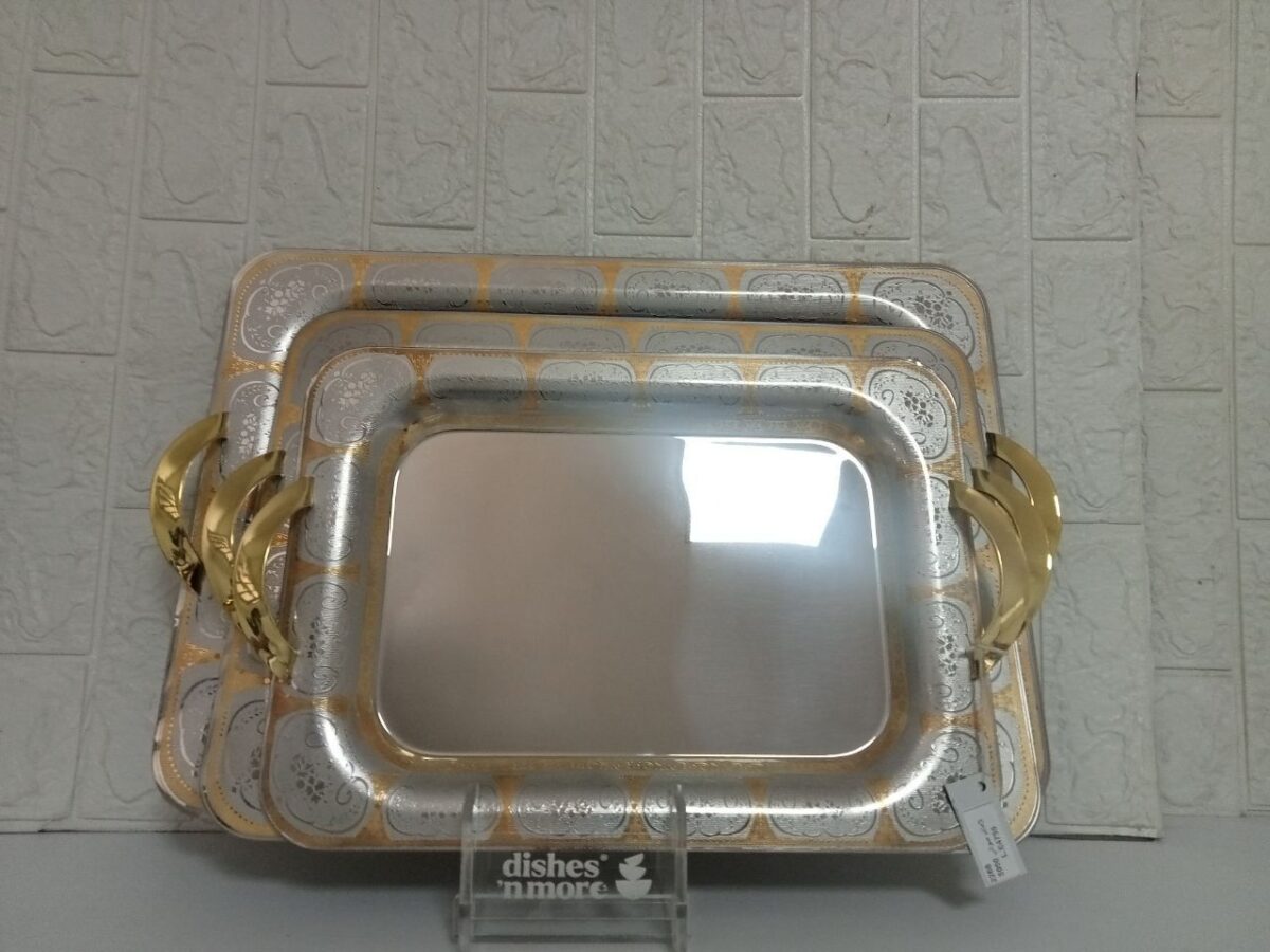 طقم صواني مستطيل 3 قطع - Image 2