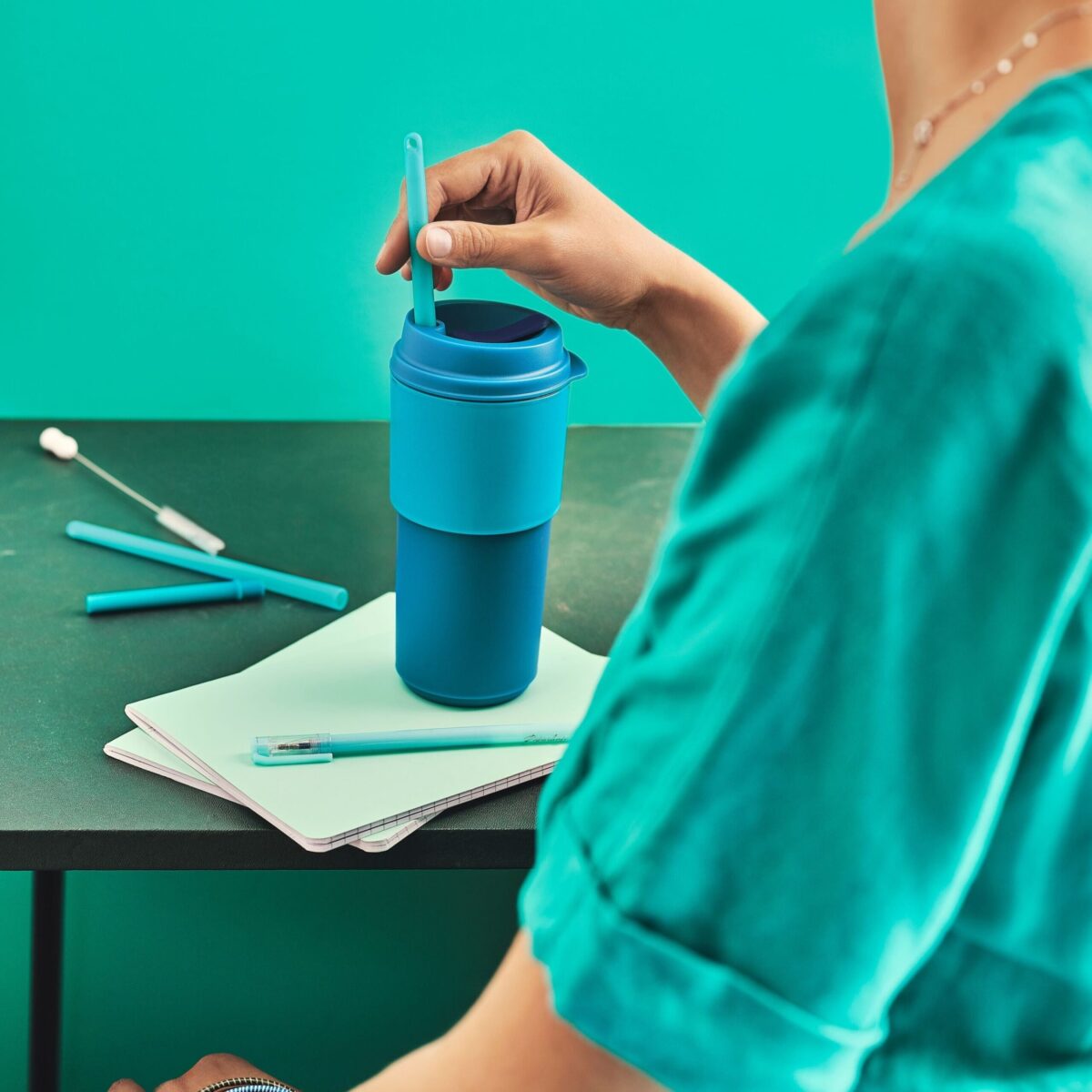 Straw Brush with Cover - Image 2