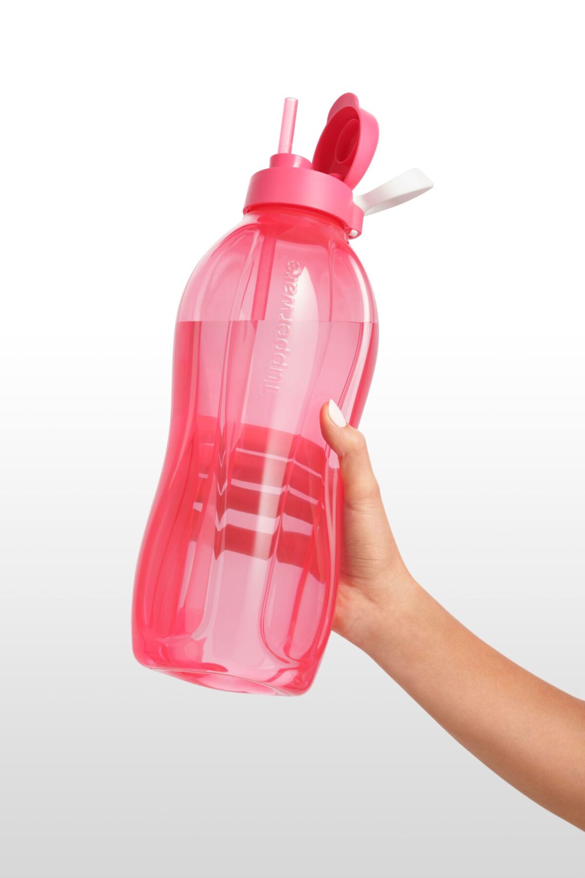 Pink Bottle 2L with Straw - Image 1