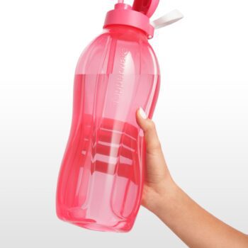 Pink Bottle 2L with Straw