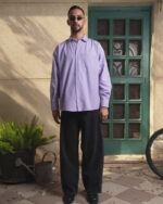Purple Oversized Oxford Shirt