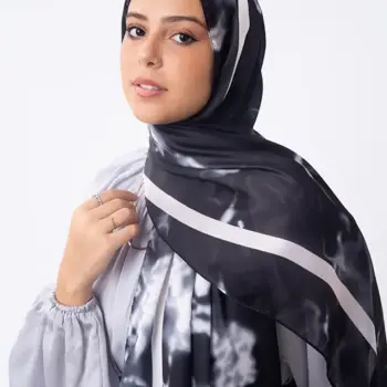 Black Marble in Satin