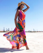 Abstracted Maxi Flowy Wraps - Image 2