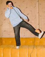 Baby Blue Acid Washed Hoodie - Image 4