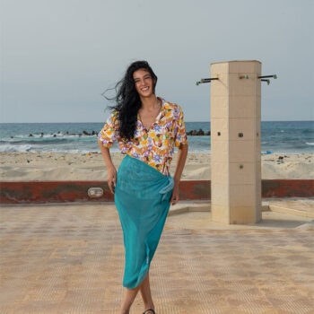Baby Blue Maxi Flowy Wrap