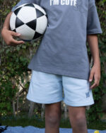 Baby Blue Wide-Leg Kids Sworts - Image 2