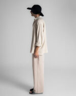 Beige Boyfriend Linen Shirt - Image 3