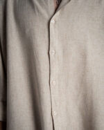 Beige Boyfriend Linen Shirt - Image 5