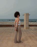 Beige Crochet Pants
