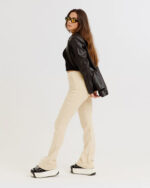 Beige Flare Pants - Image 3