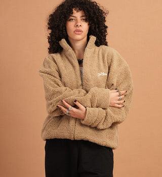 Beige Fleece Jacket