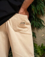 Beige Gabardine Shorts - Image 3