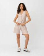 Beige Linen Vest - Image 2