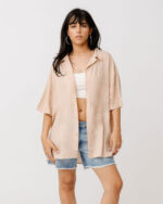 Beige Short Sleeve Shirt - Image 2