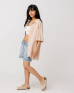 Beige Short Sleeve Shirt - Image 5