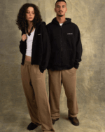 Dark Beige Wide Leg Swants