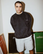 Black Acid Washed Crewneck - Image 2