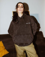 Black Acid Washed Hoodie - Image 2