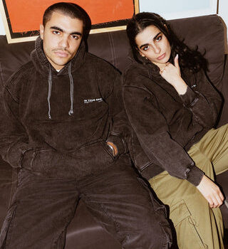 Black Acid Washed Hoodie