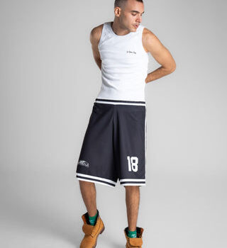 Black Cairo Jersey Shorts