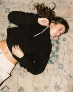 Black Cropped Polar Sweater - Image 2