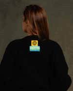 Black English Knit Cardigan - Image 5