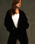 Black English Knit Cardigan - Image 3