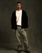 Black English Knit Cardigan - Image 2