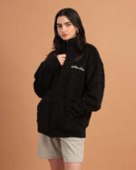 Black Fleece Jacket - Image 3