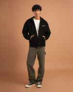 Black Fleece Jacket - Image 2