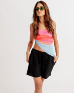 Black Flowy Short - Image 3