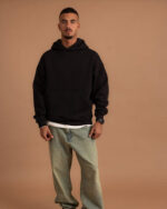 Black Heavy Boxy Hoodie - Image 2
