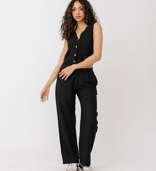Black Linen Pants