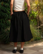 Black Maxi Balloon Skirt - Image 3