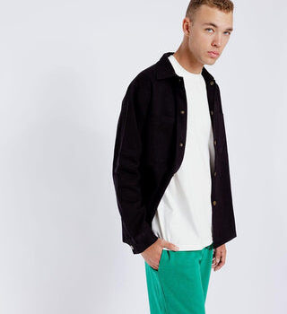 Black Overshirt Jacket