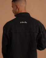 Black Oversized Denim Jacket - Image 5