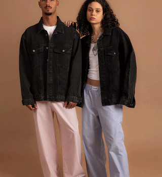 Black Oversized Denim Jacket