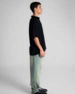 Black Oversized Short Sleeve Shirt - Image 2