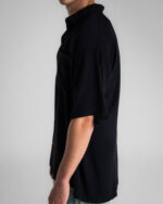 Black Oversized Short Sleeve Shirt - Image 3