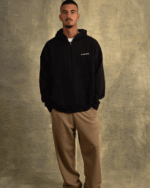 Black Zip-Up Hoodie - Image 2