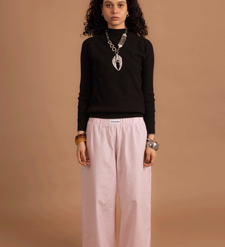 Black Ribbed Mock Neck Top
