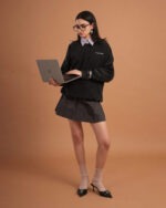 Black Washed Crewneck - Image 2