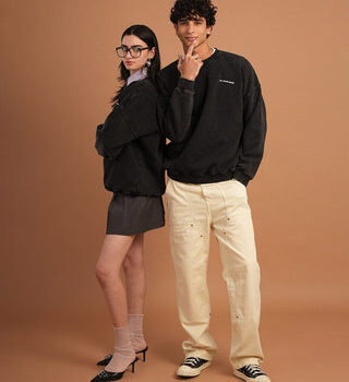 Black Washed Crewneck