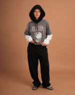 Black Wide Leg Swants - Image 2
