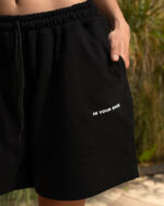 Black Wide Leg Sworts - Image 3