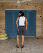Blackened Pearl Wide-Leg Washed Sworts - Image 4