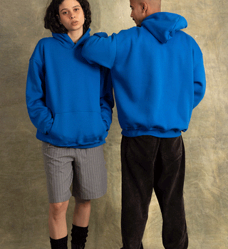 Blue Basic Hoodie
