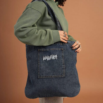 Blue Denim Tote Bag