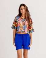 Blue Flowy Short - Image 2